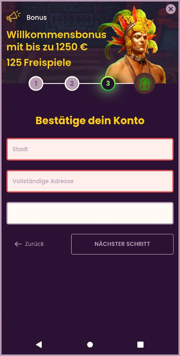 Schnelle Registrierung für neue Spieler bei Bizzo Casino