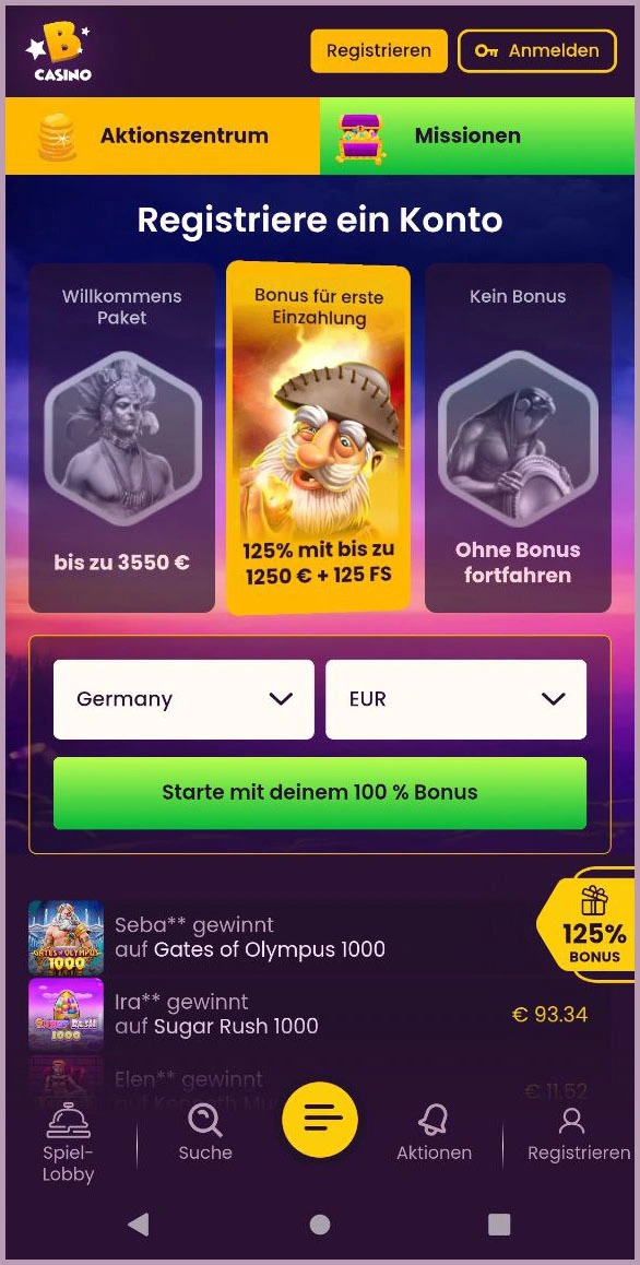 Entdecke die vollständige Slot-Sammlung bei Bizzo Casino